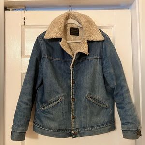 Men’s vintage Maverick Western Sherpa lined Ranch jacket - size Medium